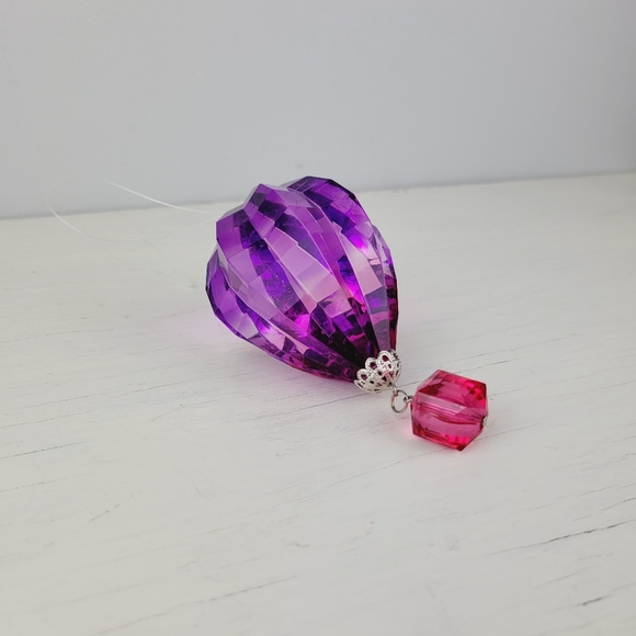 Ganz Hot Air Balloon Ornament Suncatcher Acrylic Crystal Expressions Pink 4.75in - Picture 9 of 10